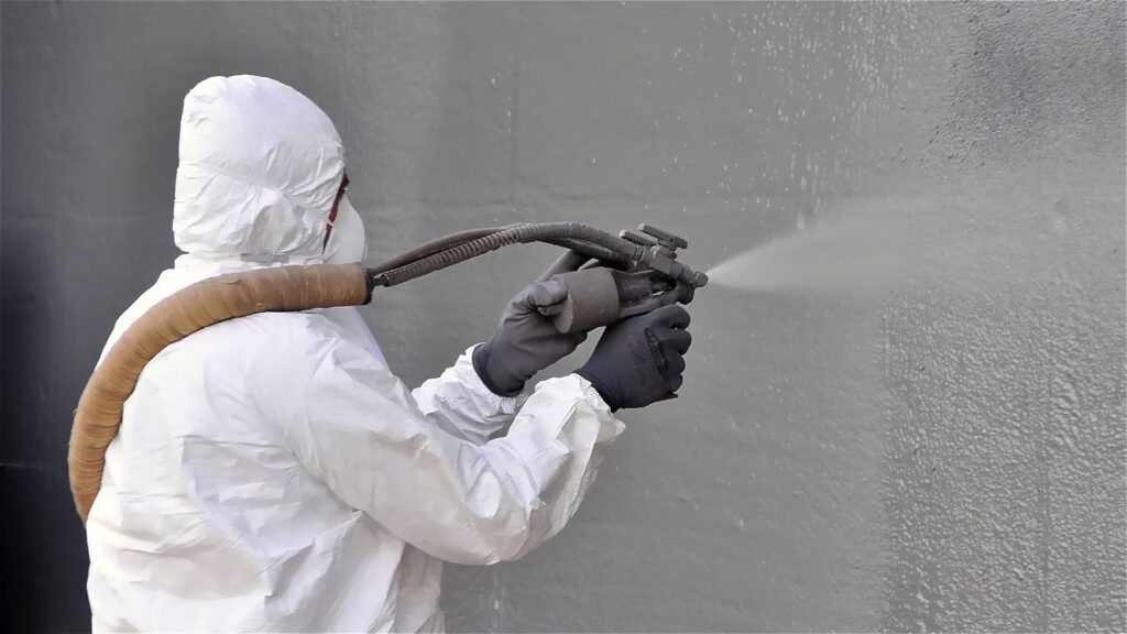 相关资讯聚脲喷涂施工现场