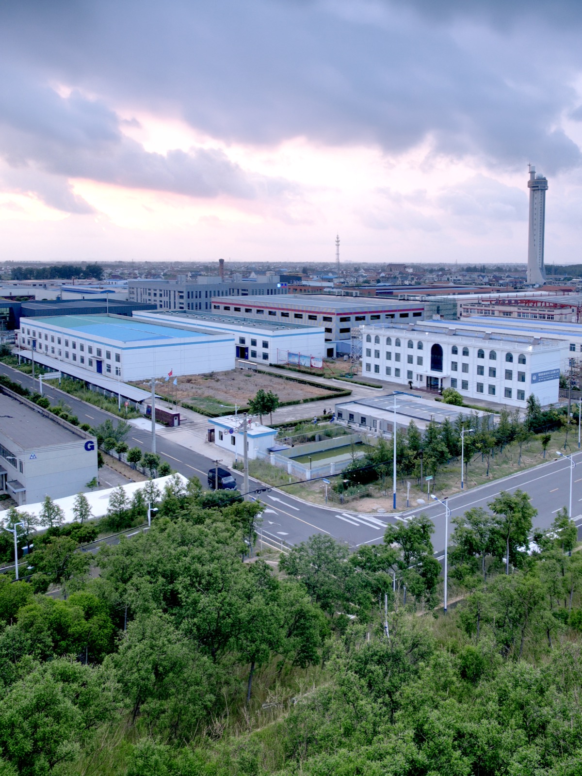 占地25亩的聚脲生产基地鸟瞰图