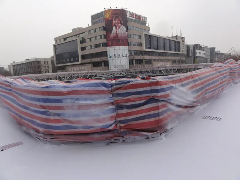 城区人行天桥外桥结构涂层